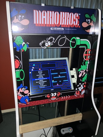 Mario themed DIY Arcade