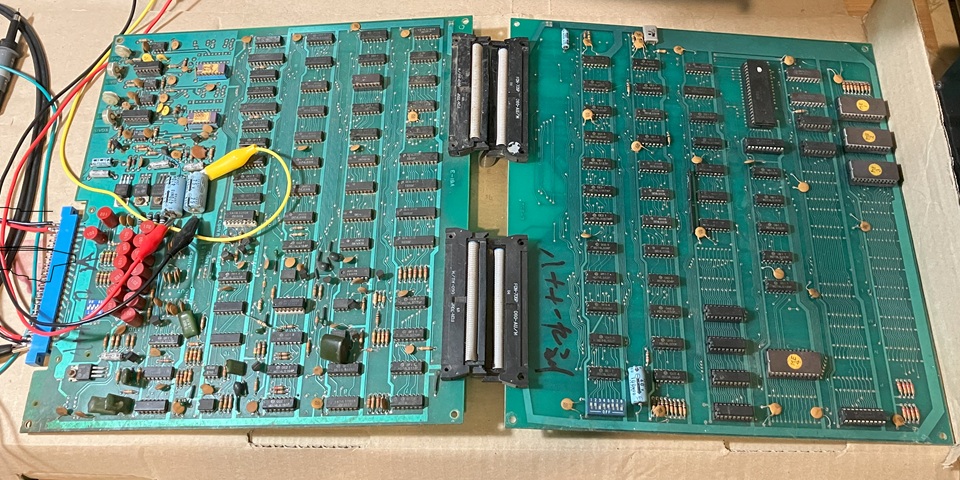 Meteor (Asteroids clone) PCB repair