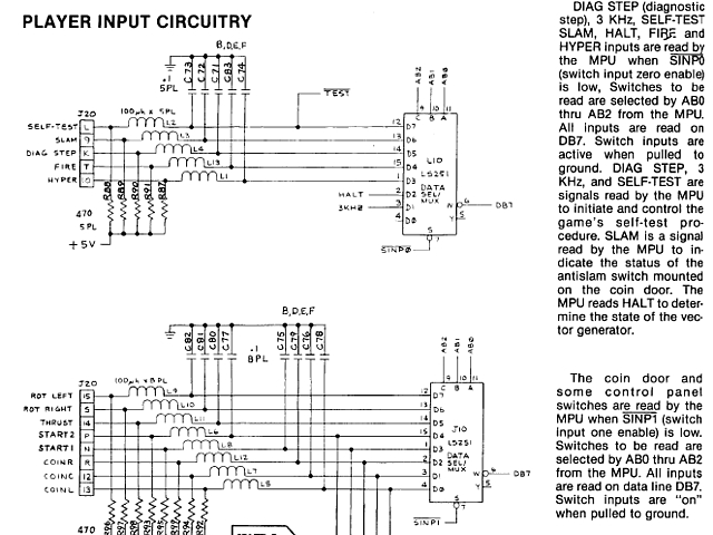Meteor (Asteroids clone) PCB repair