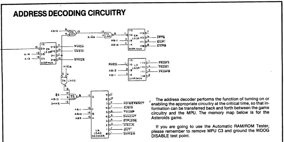 Meteor (Asteroids clone) PCB repair