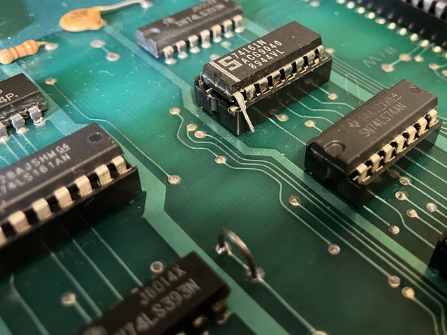 Meteor (Asteroids clone) PCB repair