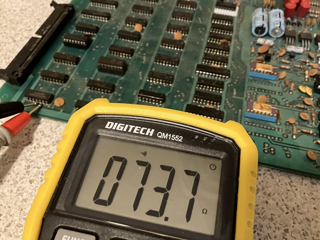 Meteor (Asteroids clone) PCB repair