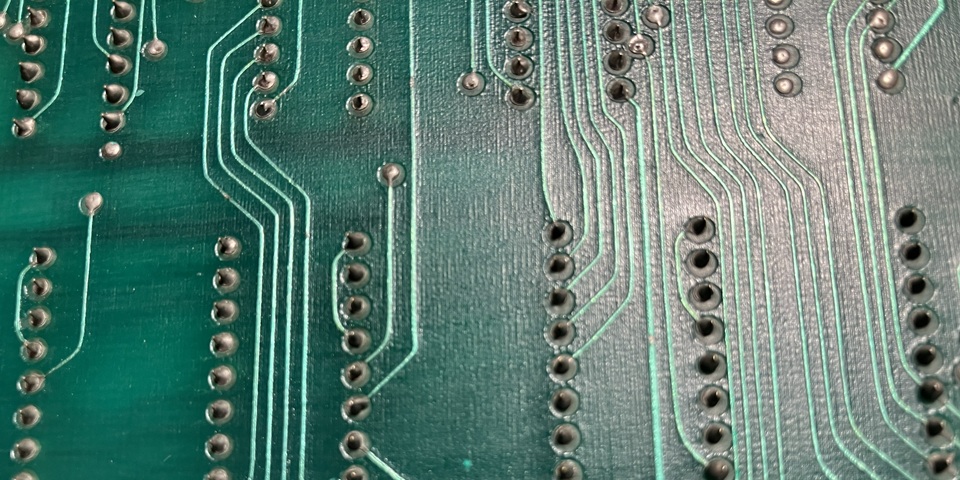Meteor (Asteroids clone) PCB repair