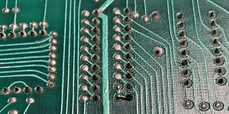 Meteor (Asteroids clone) PCB repair