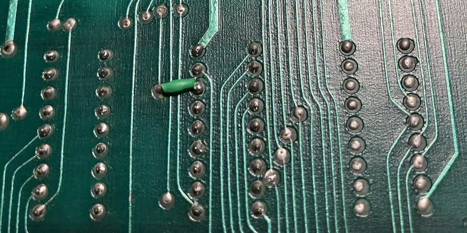 Meteor (Asteroids clone) PCB repair